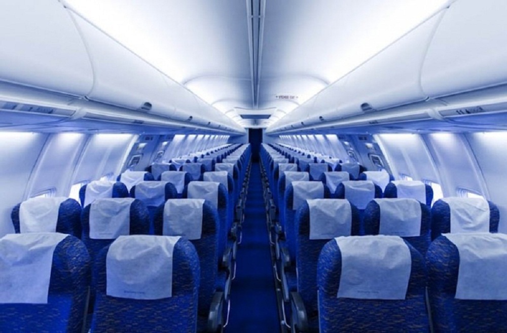 Image result for αεροπλανο καθισματα μπλε