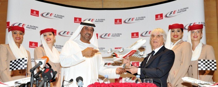 Παγκόσμια συνεργασία μεταξύ της Emirates και της Formula 1