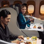 Passenegrs Enjoying Emirates Meals Onboard