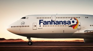 Boeing 747-8 with Fanhansa livery