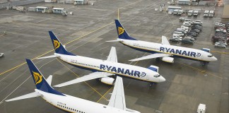 Αύξηση στην κίνηση της Ryanair για τον μήνα Μάρτιο