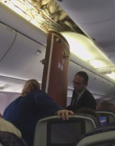 united airlines 767 ceiling collapse