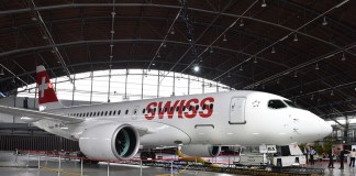 H SWISS παρουσίασε το πρώτο Bombardier CS100 στον κόσμο