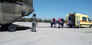 Αεροδιακομιδή 76χρονου από τη Ρόδο σε νοσοκομείο του Ηρακλείου