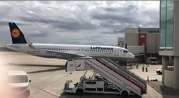 A Lufthansa passenger plane had to make a emergency landing after a vulture into its nose at 5,000ft