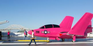 Έβαψαν μαχητικό… ροζ για καλό σκοπό (Video)