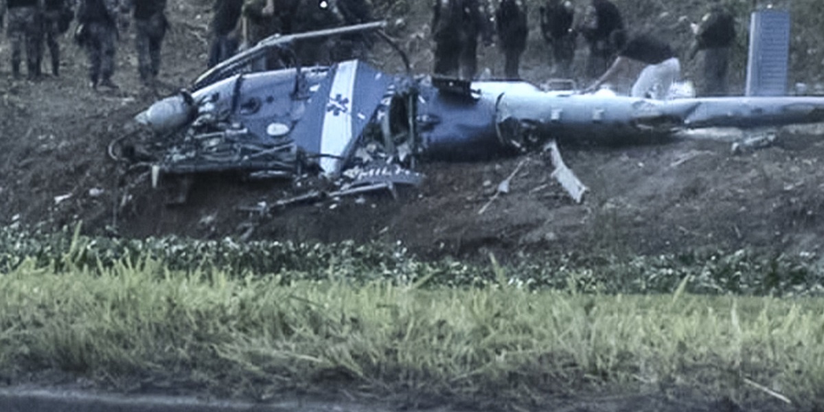 BRAZIL-ACCIDENT-POLICE-HELICOPTER