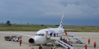 Ellinair: Με θερμή τελετή υποδοχής η πρώτη πτήση στην Καβάλα από τη Μόσχα