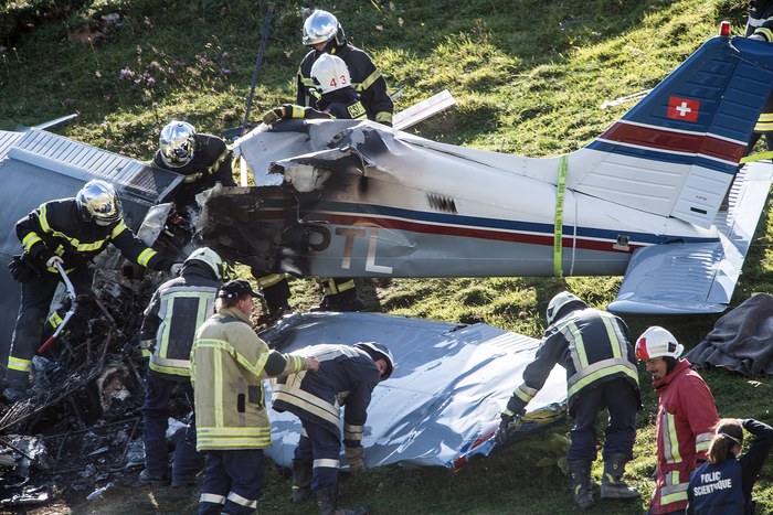 Fatal light passenger plane crash at the pass of Sanetsch in Valais