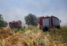Κρήτη: Πυρκαγιά στο αεροδρόμιο Τυμπακίου