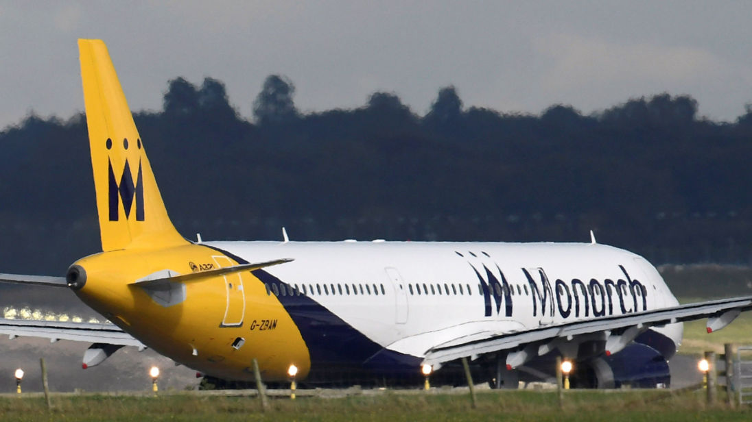 File photo of a Monarch Airlines passenger aircraft preparing for take off from Gatwick Airport in southern England