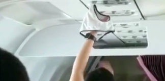 Γυναίκα στέγνωσε το εσώρουχό της μέσα στο αεροπλάνο! (βίντεο)