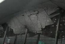 Κίνα: Άνεμοι ξήλωσαν τη στέγη αεροδρομίου (βίντεο)