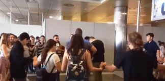 Στο αεροδρόμιο «Μακεδονία» έγινε κρητικό γλέντι (vid)