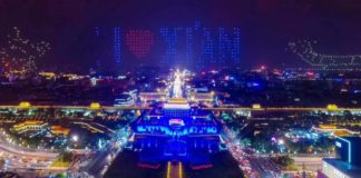 Ρεκόρ γκίνες: 1.374 κινεζικά drones σε ταυτόχρονη πτήση (vid)