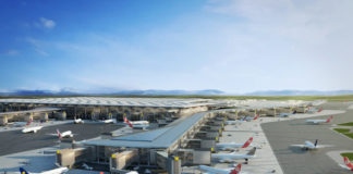 Δοκιμαστική πτήση στο μεγαλύτερο αεροδρόμιο του κοσμου