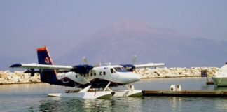 Υδατοδρόμιο εντός του καταφυγίου τουριστικών σκαφών Αμφιλοχίας