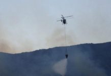 Μεγάλη φωτιά στην Κρήτη-Σηκώθηκε ελικόπτερο