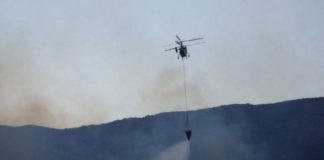 Μεγάλη φωτιά στην Κρήτη-Σηκώθηκε ελικόπτερο