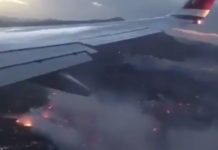 Φωτιά στη Αττική: Το video από αεροπλάνο που κόβει την ανάσα