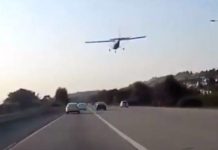 Αεροπλάνο προσγειώθηκε σε αυτοκινητόδρομο στην Καλιφόρνια (vid)