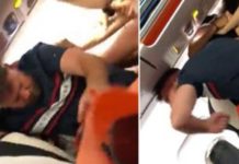 Μεθυσμένη έκανε στριπτίζ σε αεροπλάνο και ξεκίνησε καβγά (vid)