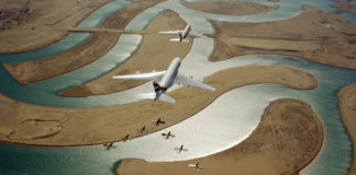 Emirates, Etihad, flydubai και Air Arabia συνεργάστηκαν σε μία πτήση επίδειξης