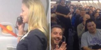 Όταν η αεροσυνοδός έχει κέφια