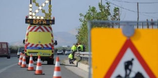 Εργασίες στην επαρχιακή οδό Θεσσαλονίκης – Αεροδρομίου