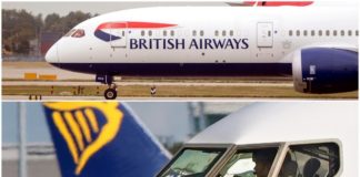 Κοροναϊός: Ryanair και British Airways ακυρώνουν εκατοντάδες πτήσεις
