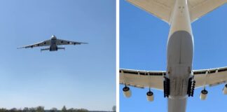Βίντεο: Το εντυπωσιακό Antonov An-225 Mriya πετά σε χαμηλό ύψος