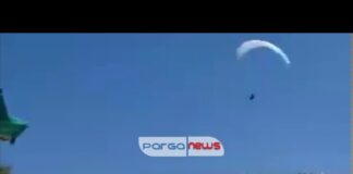 Τρομακτική πτήση για αλεξιπτωτιστή πλαγιάς (βίντεο)