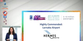 Διάκριση για το αεροδρόμιο Λάρνακας από το ACI Europe