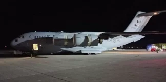 Δεύτερο αεροσκάφος με στρατιωτική βοήθεια από τον Καναδά έφτασε στην Ουκρανία