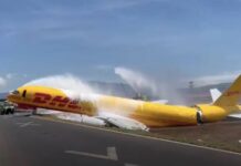 Αεροσκάφος της DHL κόπηκε στα δύο κατά την προσγείωση