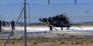 Ελικόπτερο πήρε φωτιά κατά την απογείωση από το Ελ. Βενιζέλος