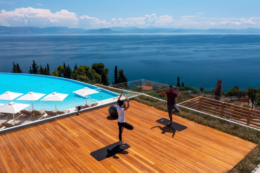 Angsana Corfu Resort & Spa Yoga Deck