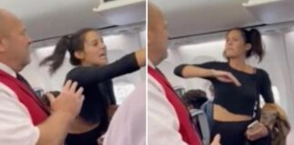 Γυναίκα βρίζει το πλήρωμα αεροπλάνου και πετάει μπουκάλι σε συνεπιβάτη της