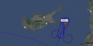 Αμερικανικό αεροσκάφος «ζωγράφισε»…. ένα πέος νοτιοανατολικά της Κύπρου