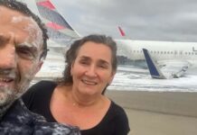 Viral η σέλφι ζευγαριού που επέζησε από αεροπορικό ατύχημα