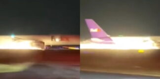 Αεροπλάνο συγκρούστηκε κατά τη διάρκεια της προσγείωσης