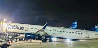 Aεροπλάνο JetBlue…. έγειρε προς τα πίσω κατά την εκφόρτωση στο JFK