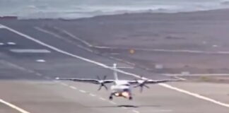 Η τρομακτική στιγμή που αεροσκάφος αναπηδά κατά την προσγείωση