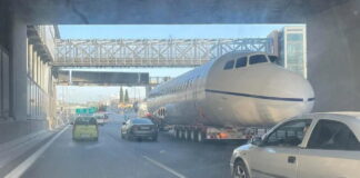 Ενα αεροπλάνο…στην Αττική Οδό!