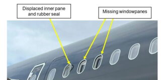 Ελειπαν… δύο παράθυρα από αεροπλάνο-Το κατάλαβαν εν πτήσει