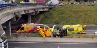 Συντριβή ελικοπτέρου στον Περιφερειακό της Μαδρίτης