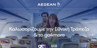 Νέα συνεργασία της AEGEAN με την Εθνική Τράπεζα