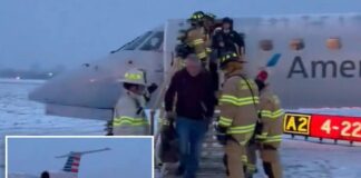 Aεροπλάνο της American Airlines γλίστρησε από τον διάδρομο προσγείωσης