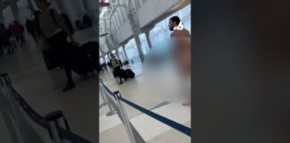 Αντρας κυκλοφορεί γυμνός στο αεροδρόμιο της Φλόριντα