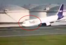 Τρομακτική προσγείωση αεροπλάνου cargo –Δεν άνοιξαν οι τροχοί